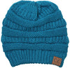 C.C. Classic Fit Cable Knit Beanie - Solid Colors