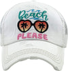 Distressed Patch Hat - Beach Please