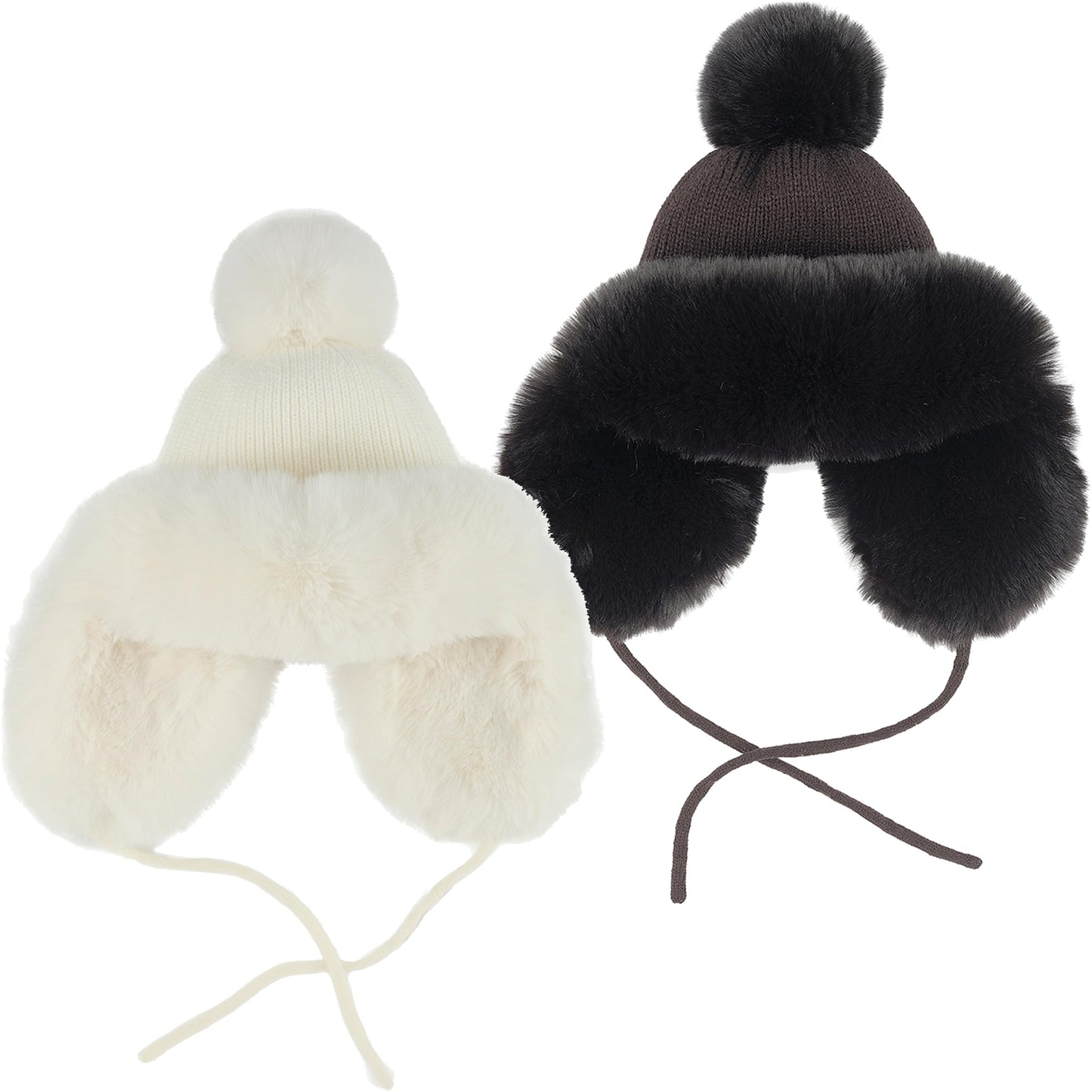 Fluffy Knit Trapper Hat by funky junque