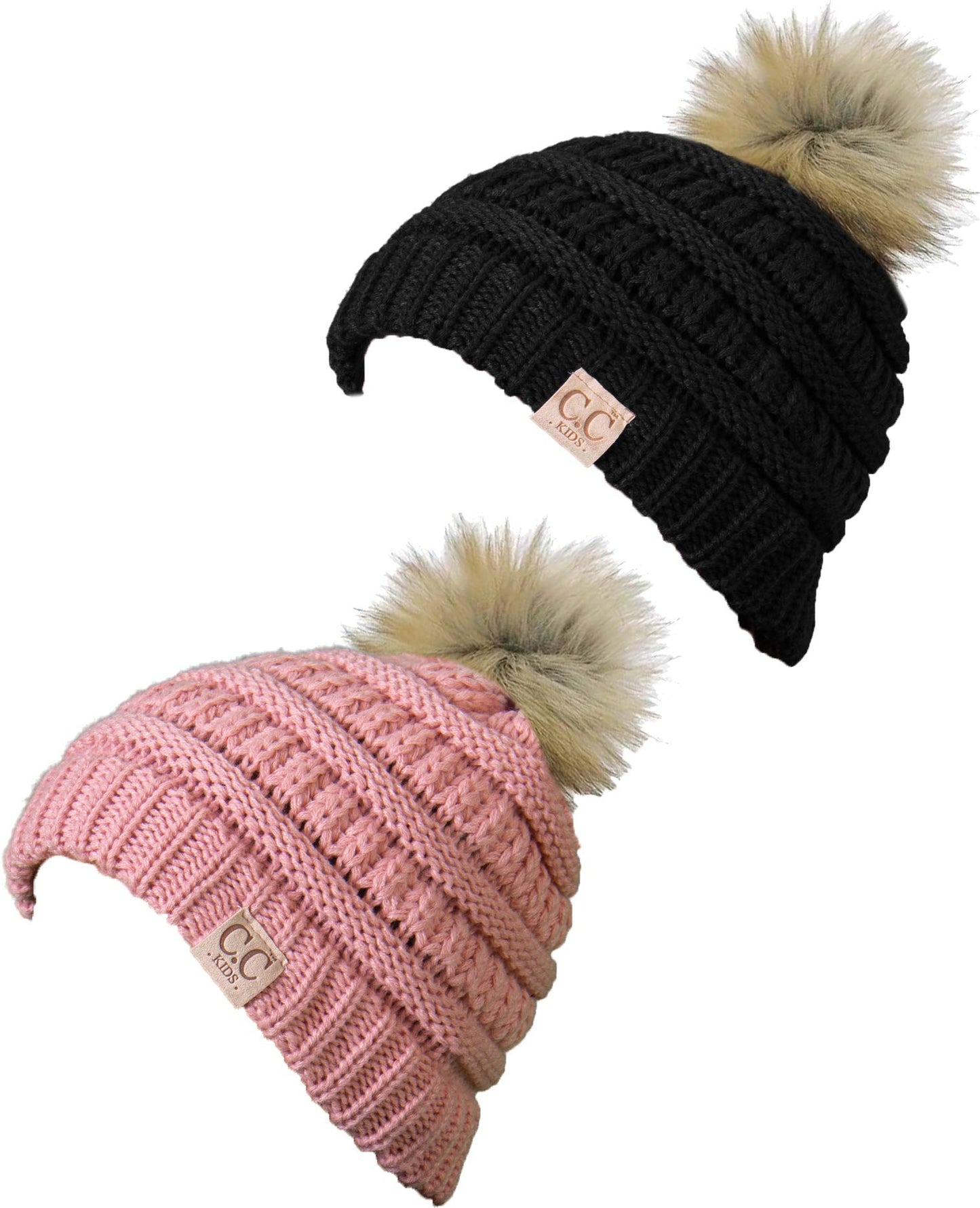 Kids Pom Beanie by Funky Junque
