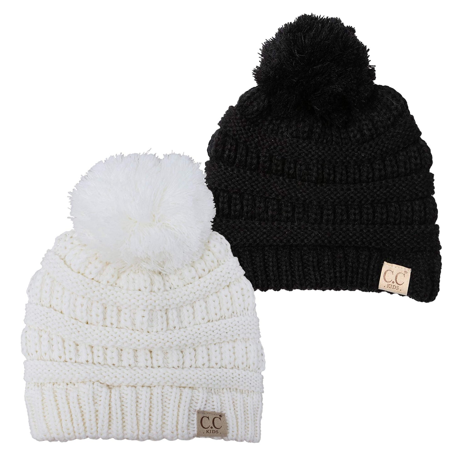 Kids Pom Beanie by Funky Junque
