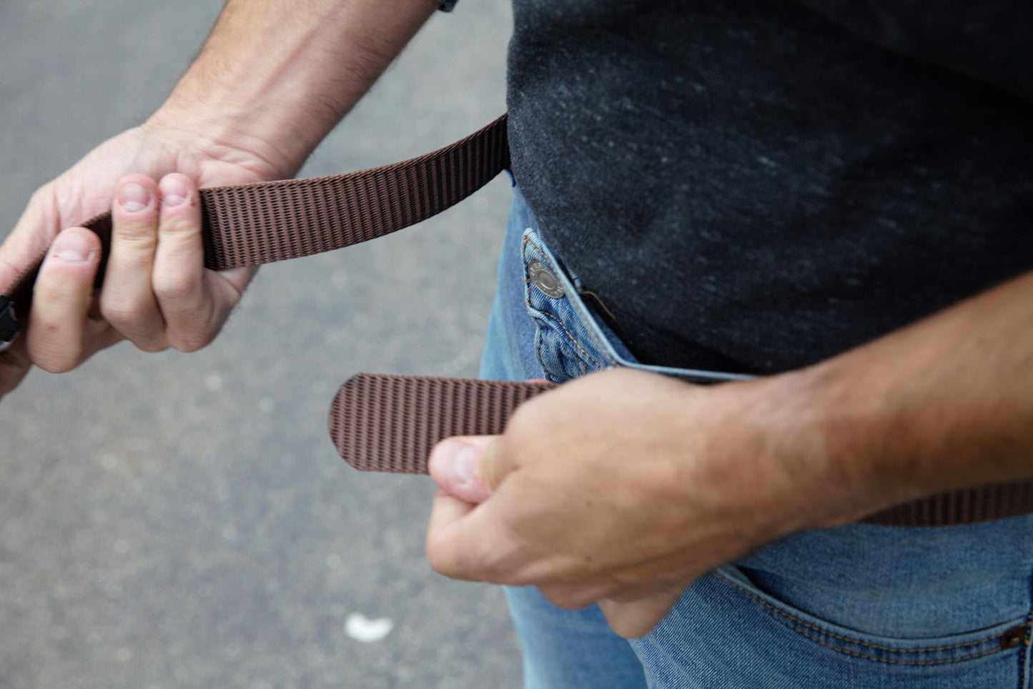 Nylon Web Ratchet Belt by Funky Junque