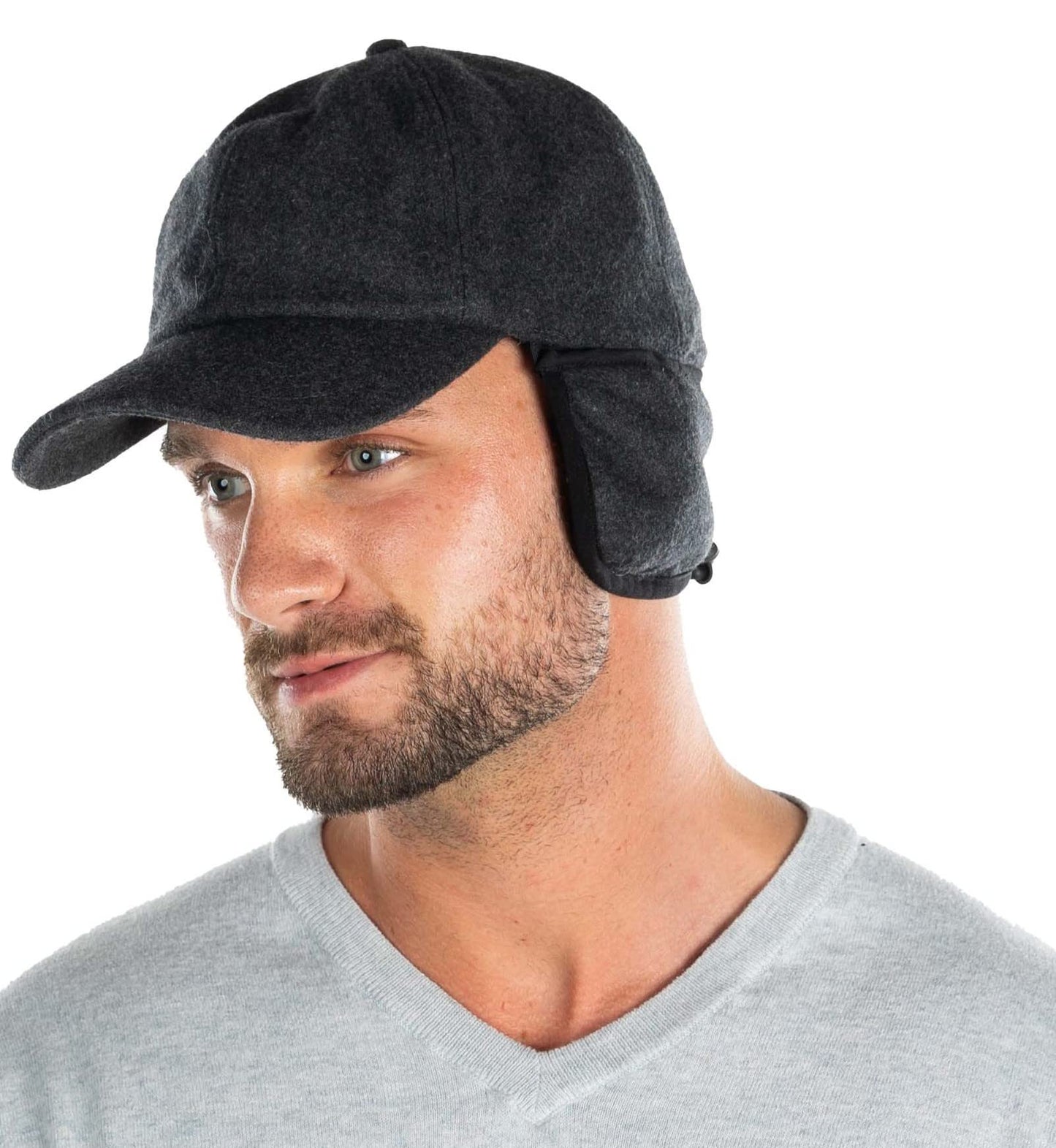 Wool Sherpa Lined Earflap Trapper Hats by Funky Junque