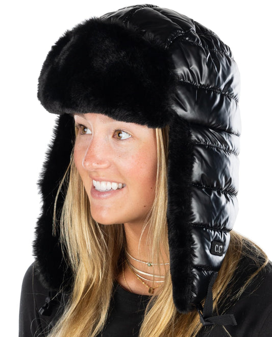 Puffer Trapper Hat by Funky Junque