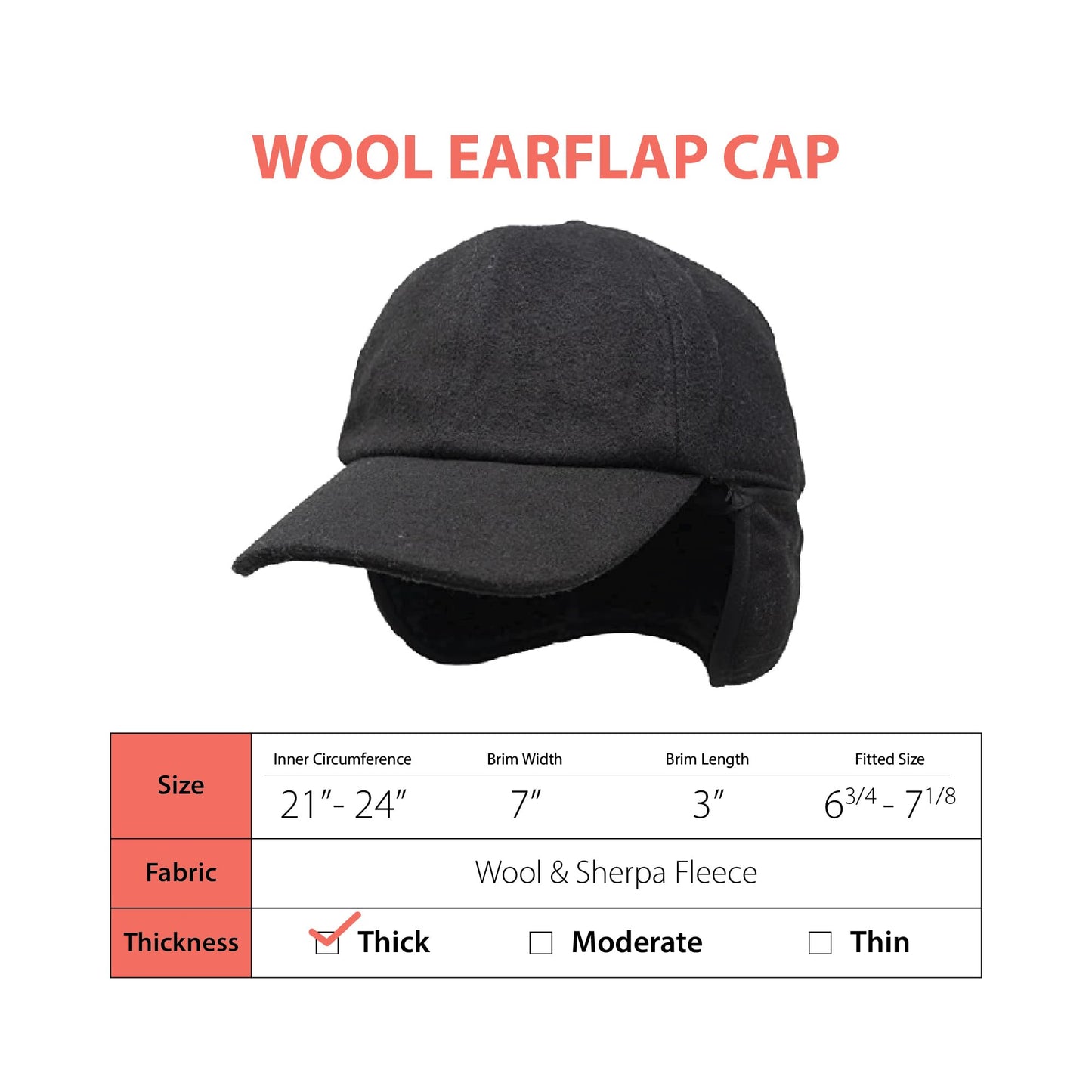 Wool Sherpa Lined Earflap Trapper Hats by Funky Junque