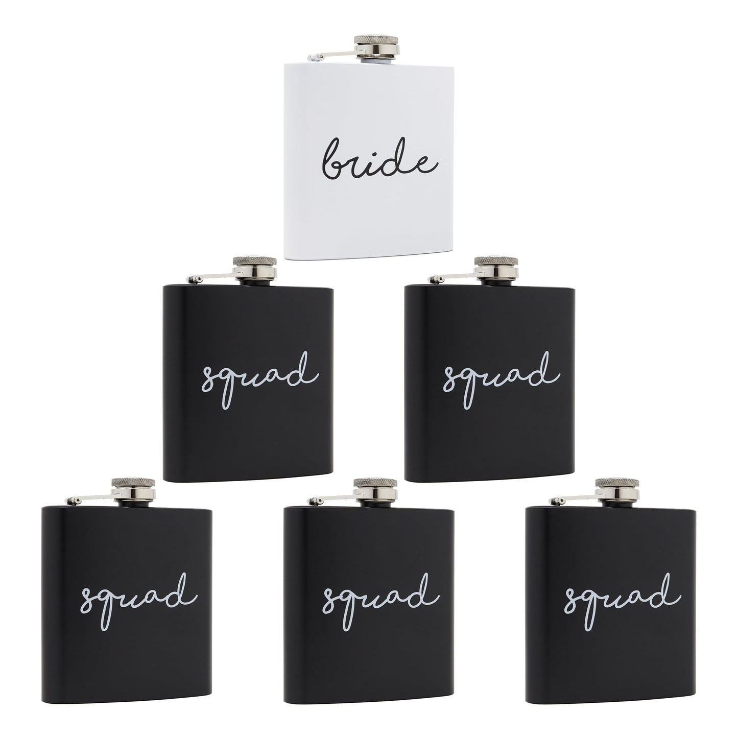 Bridal Stainless Steel Hip Flasks by Funky Junque