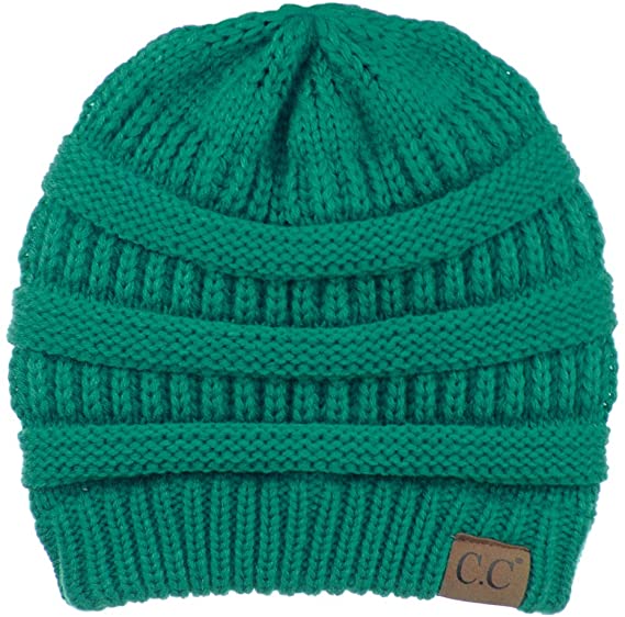 C.C. Classic Fit Cable Knit Beanie - Solid Colors