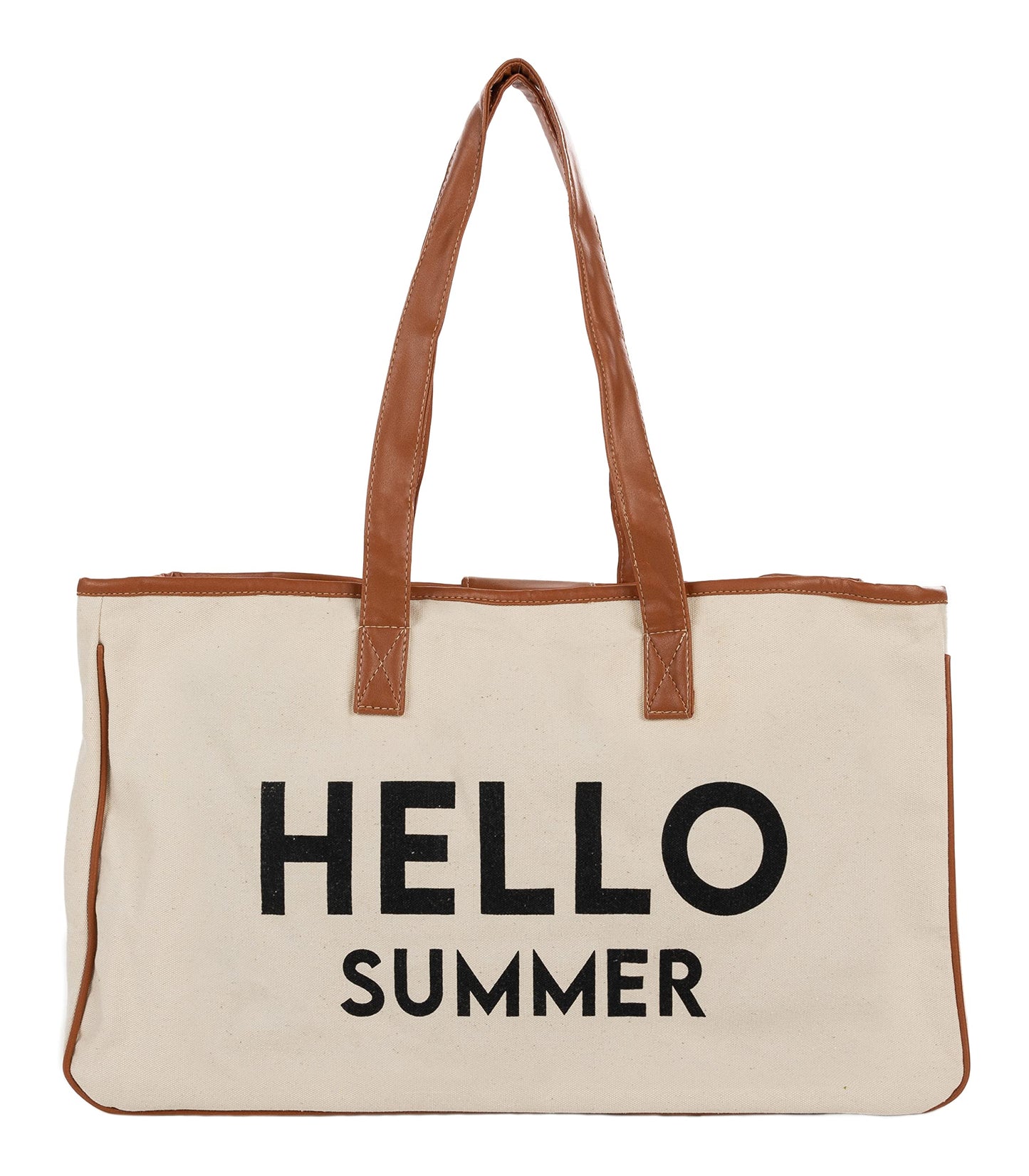Oversized Constructed Canvas Cotton Tote Bag by Funky Junque