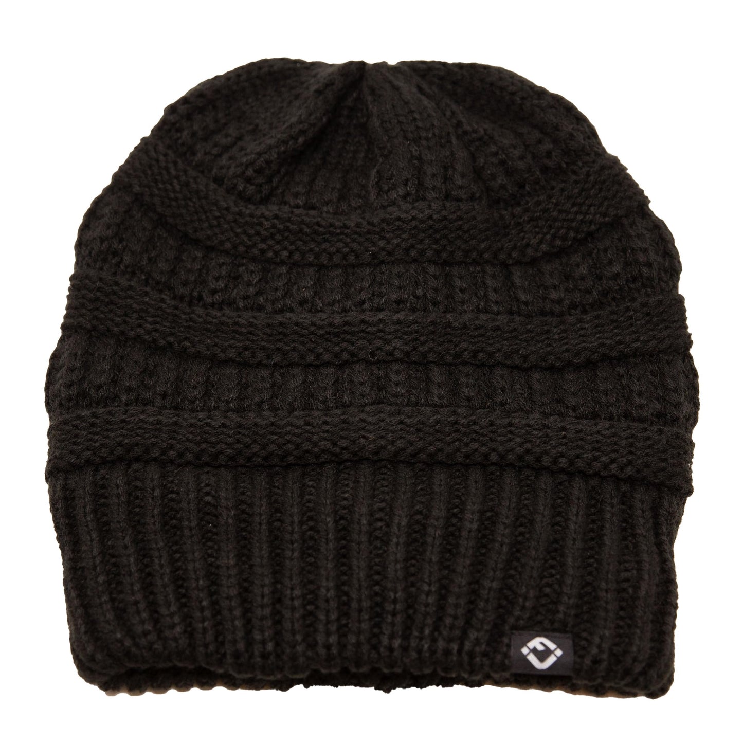 Satin Lined Ribbed Knit Beanie by Funky Junque