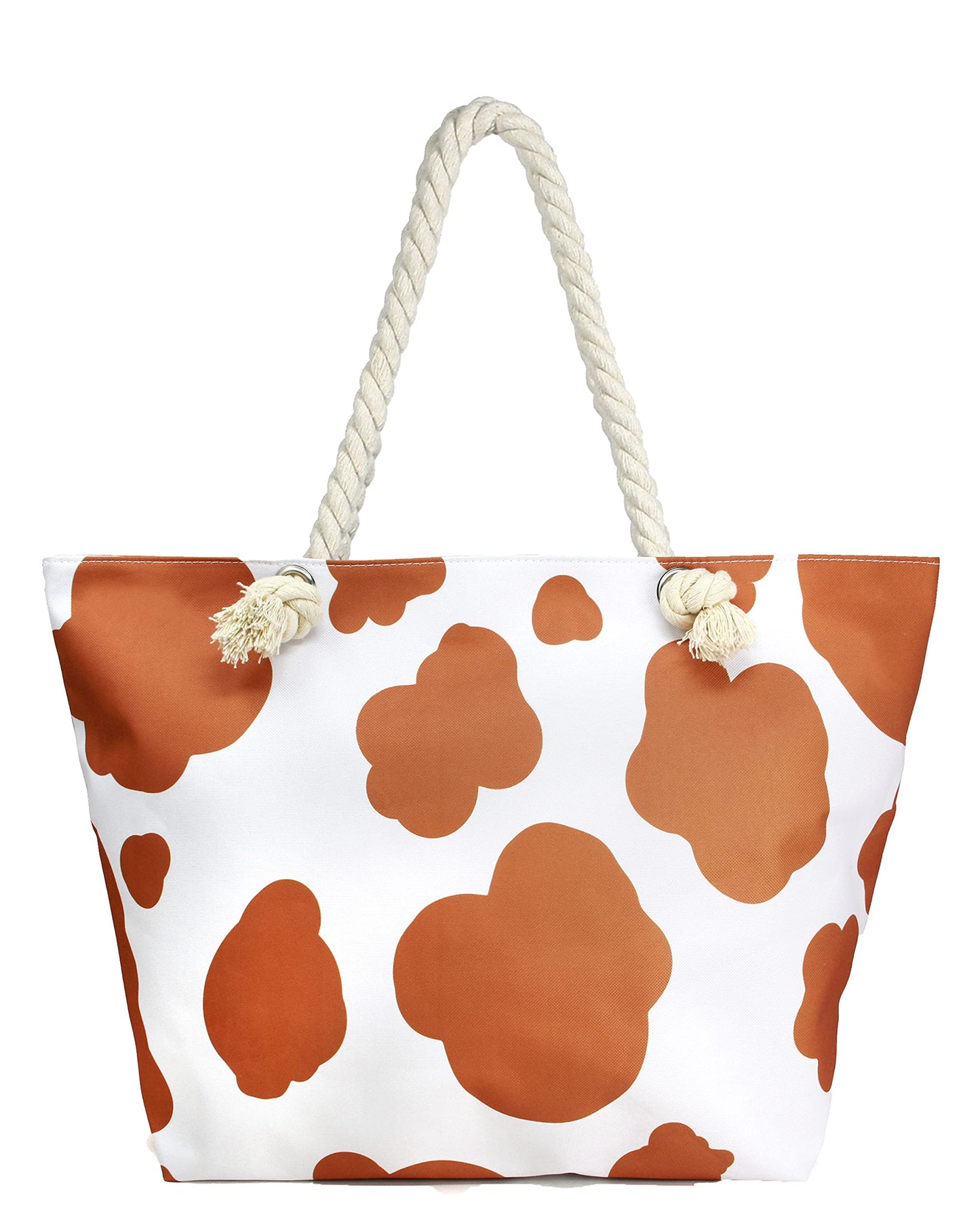 Cattle Print Beach Tote by Funky Junque