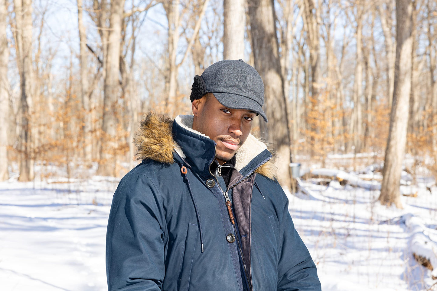 Wool Sherpa Lined Earflap Trapper Hats by Funky Junque