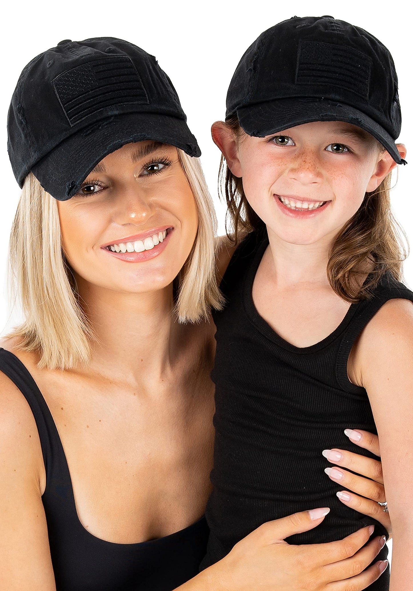 Funky Junque Mommy and Me Unconstructed Embroidered Baseball Hat