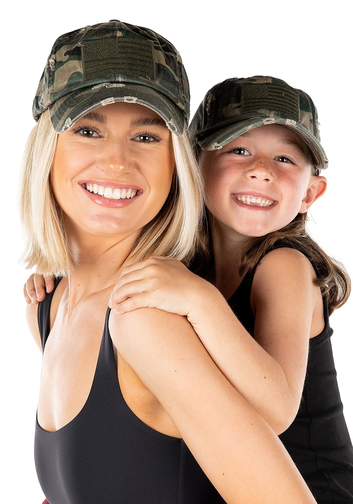 Funky Junque Mommy and Me Unconstructed Embroidered Baseball Hat