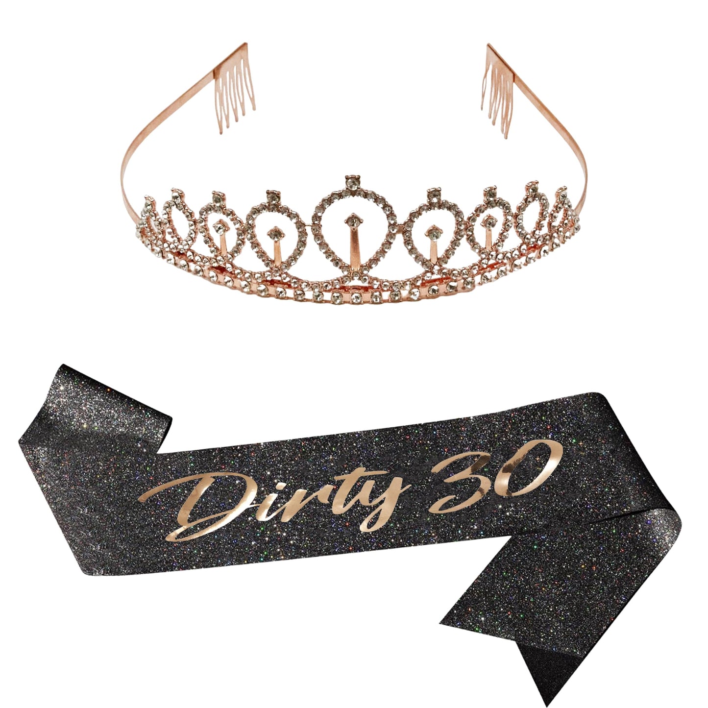 Birthday Tiara & Sash Set by Funky Junque