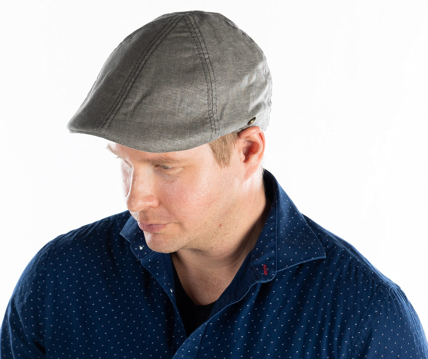 Linen Newsboy Summer Ivy Flatcap by Funky Junque