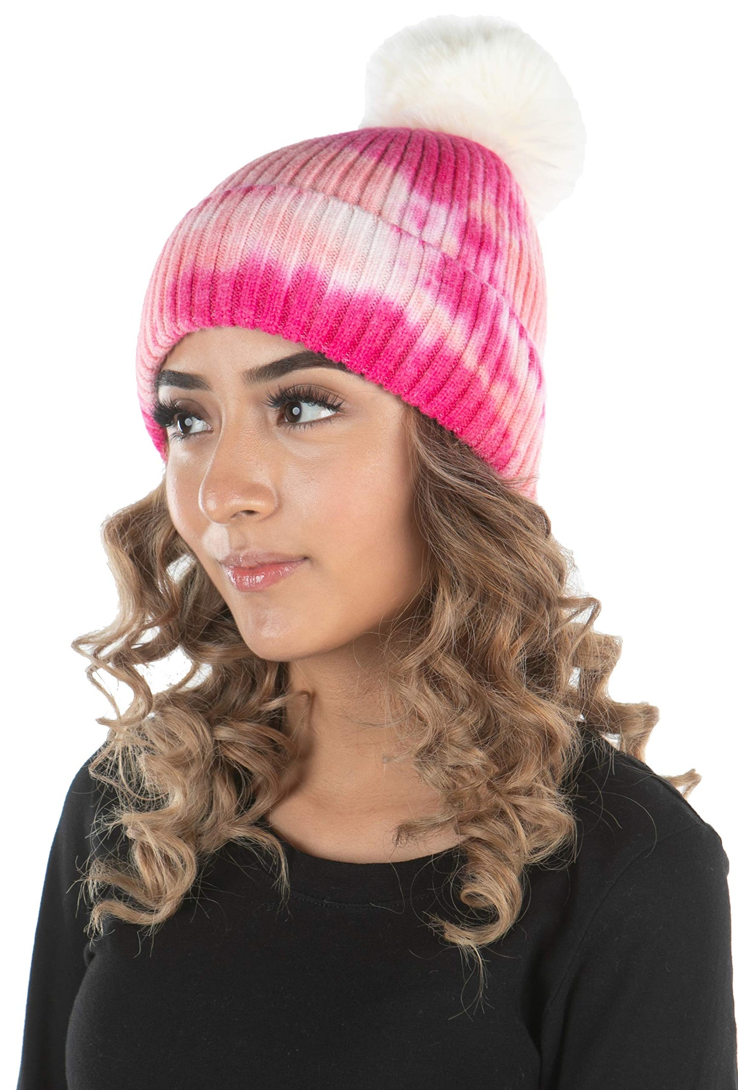 Tie Dye Pom Beanie by Funky Junque