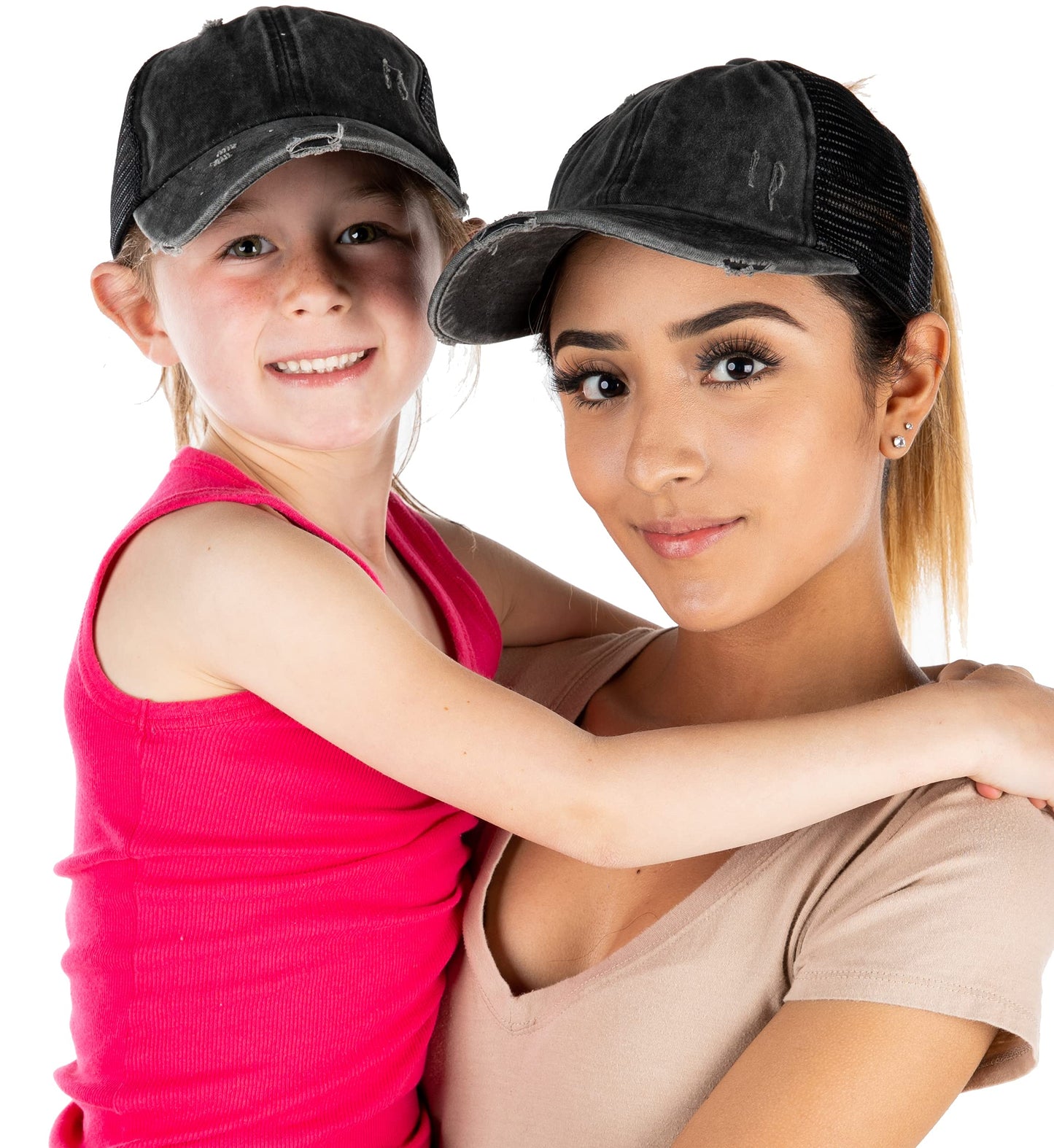 Funky Junque Mommy and Me Mother Daughter Criss Cross Baseball Caps