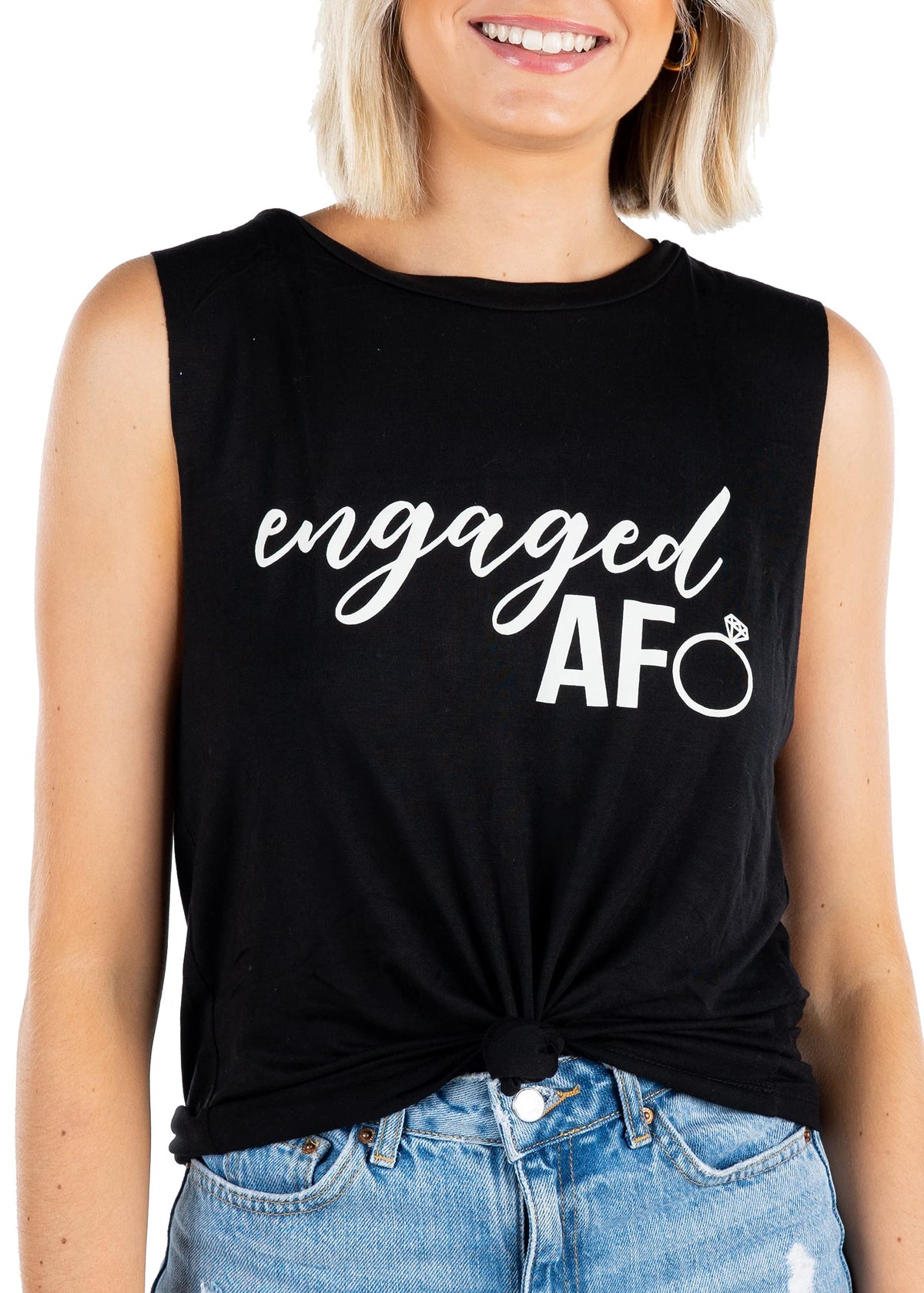 Funky Junque Womens Bride Tank Top Wifey Bridal Wedding Bachelorette Party Shirt