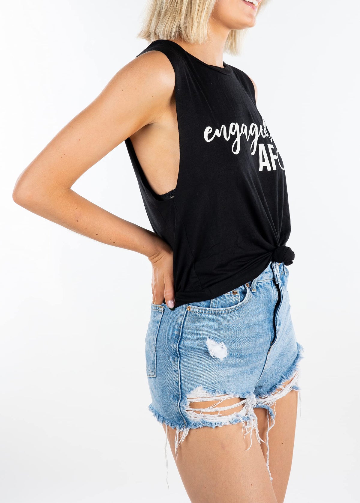 Funky Junque Womens Bride Tank Top Wifey Bridal Wedding Bachelorette Party Shirt