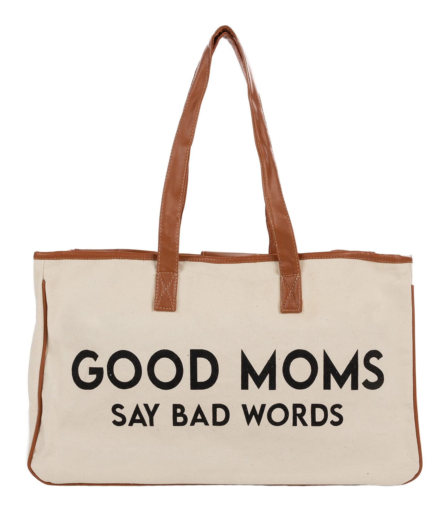 Oversized Constructed Canvas Cotton Tote Bag by Funky Junque