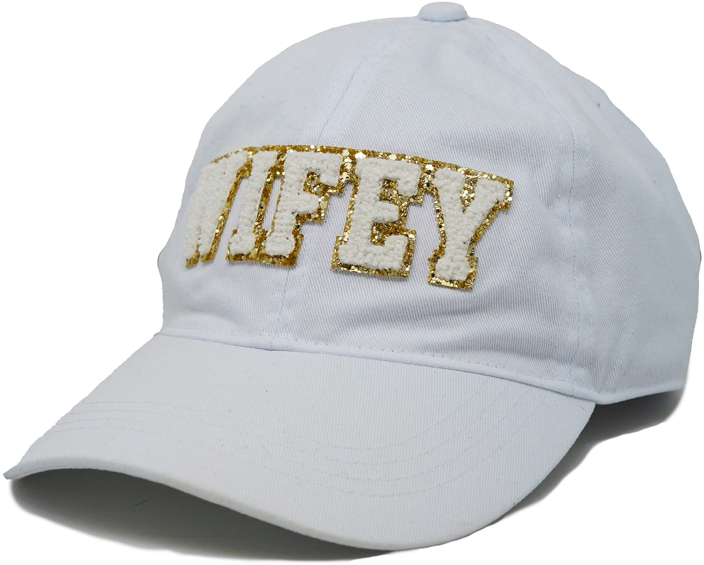 Bridal Chenille Patch Cotton Baseball Cap by Funky Junque