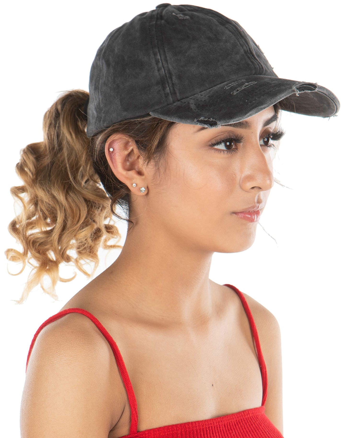 Ladder Back Ponycap by Funky Junque