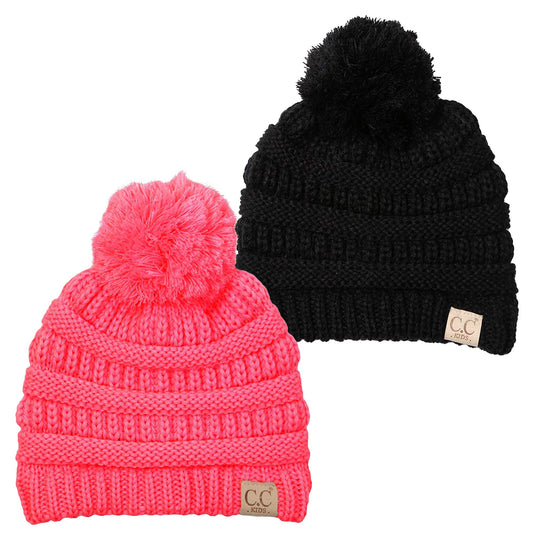 Kids Pom Beanie by Funky Junque