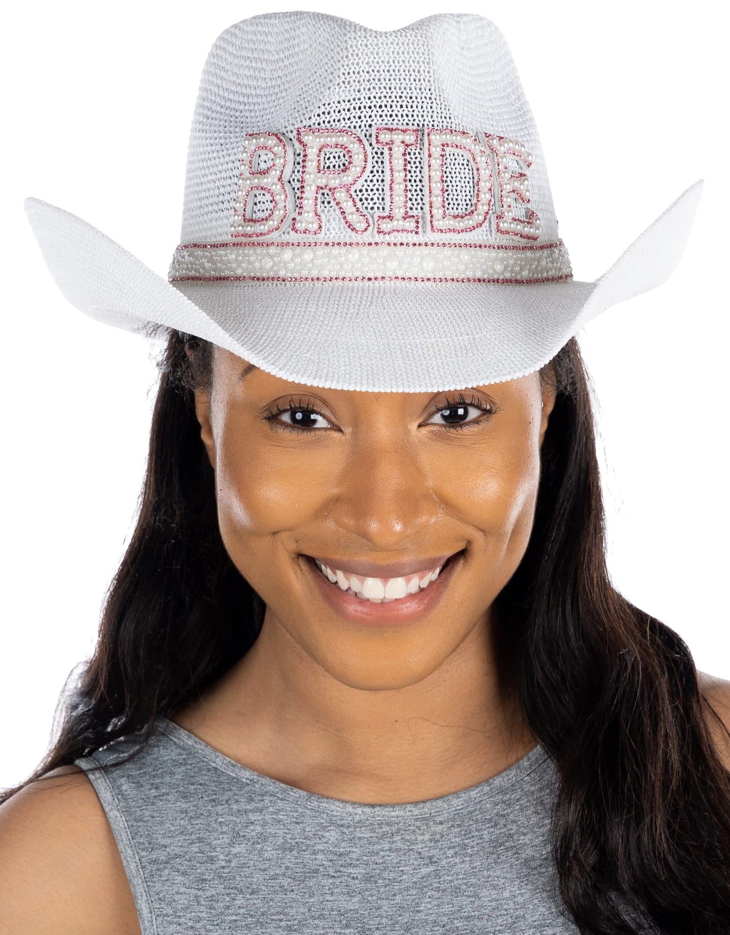 Bachelorette Straw Cowboy Hat by Funky Junque