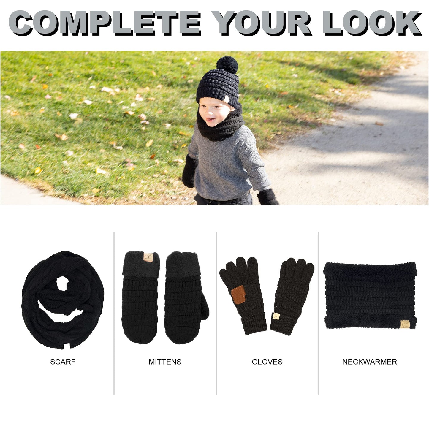 Kids Pom Beanie by Funky Junque