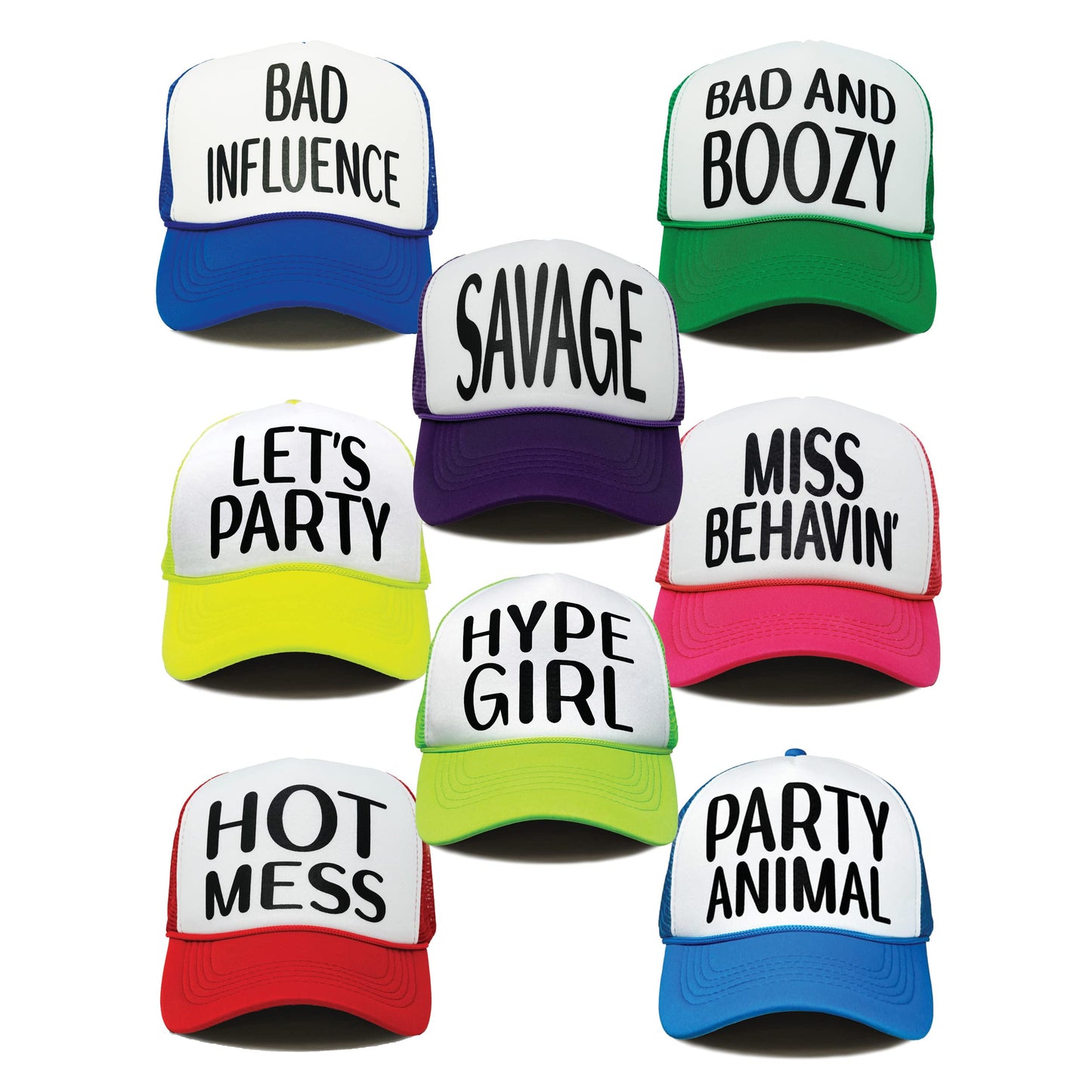 Party Sayings Trucker Hat by Funky Junque