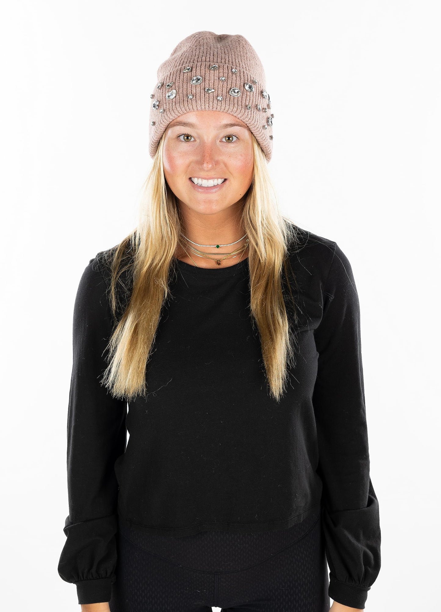 Rhinestone Sparkle Beanie by Funky Junque