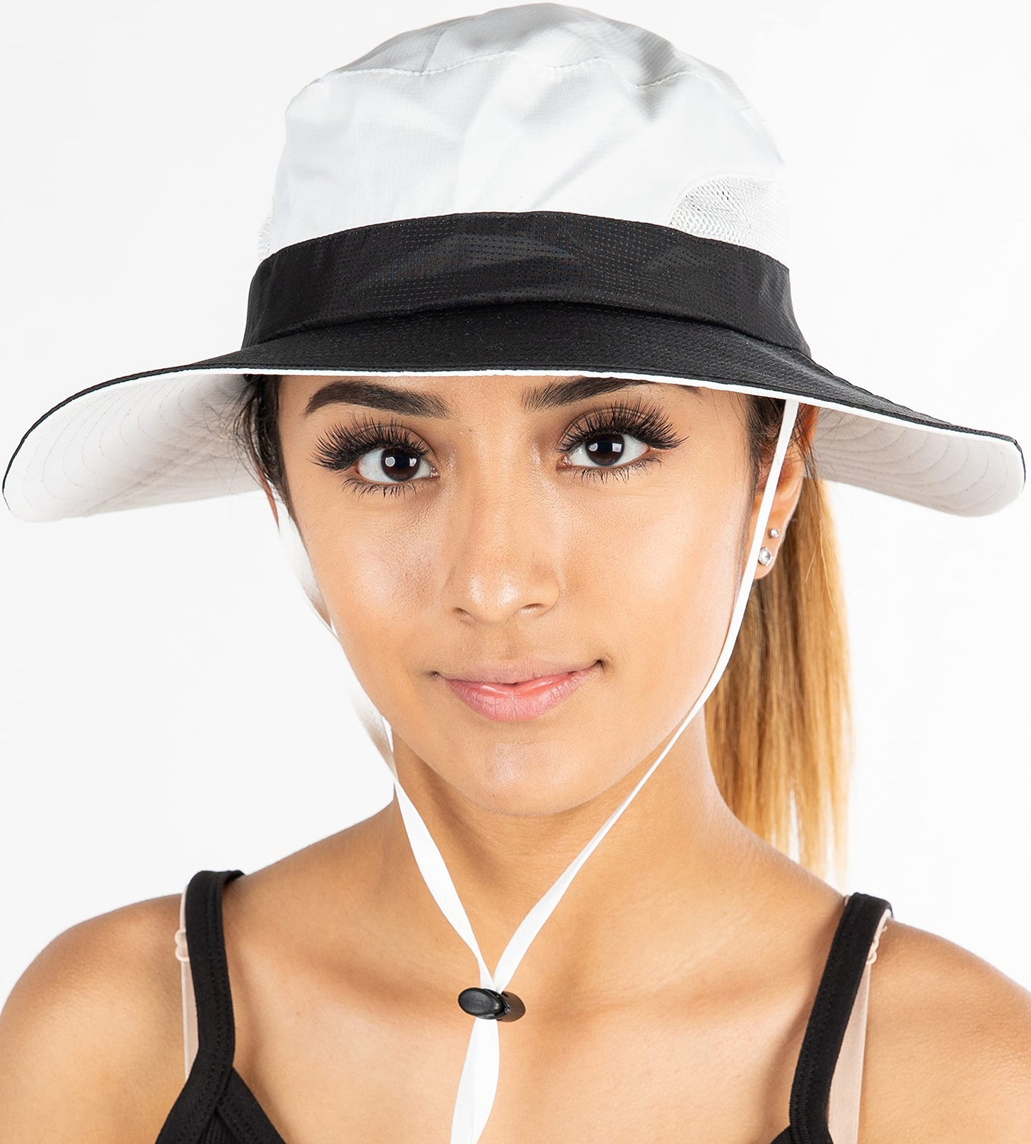 Ponytail Mesh Bucket Hat by Funky Junque