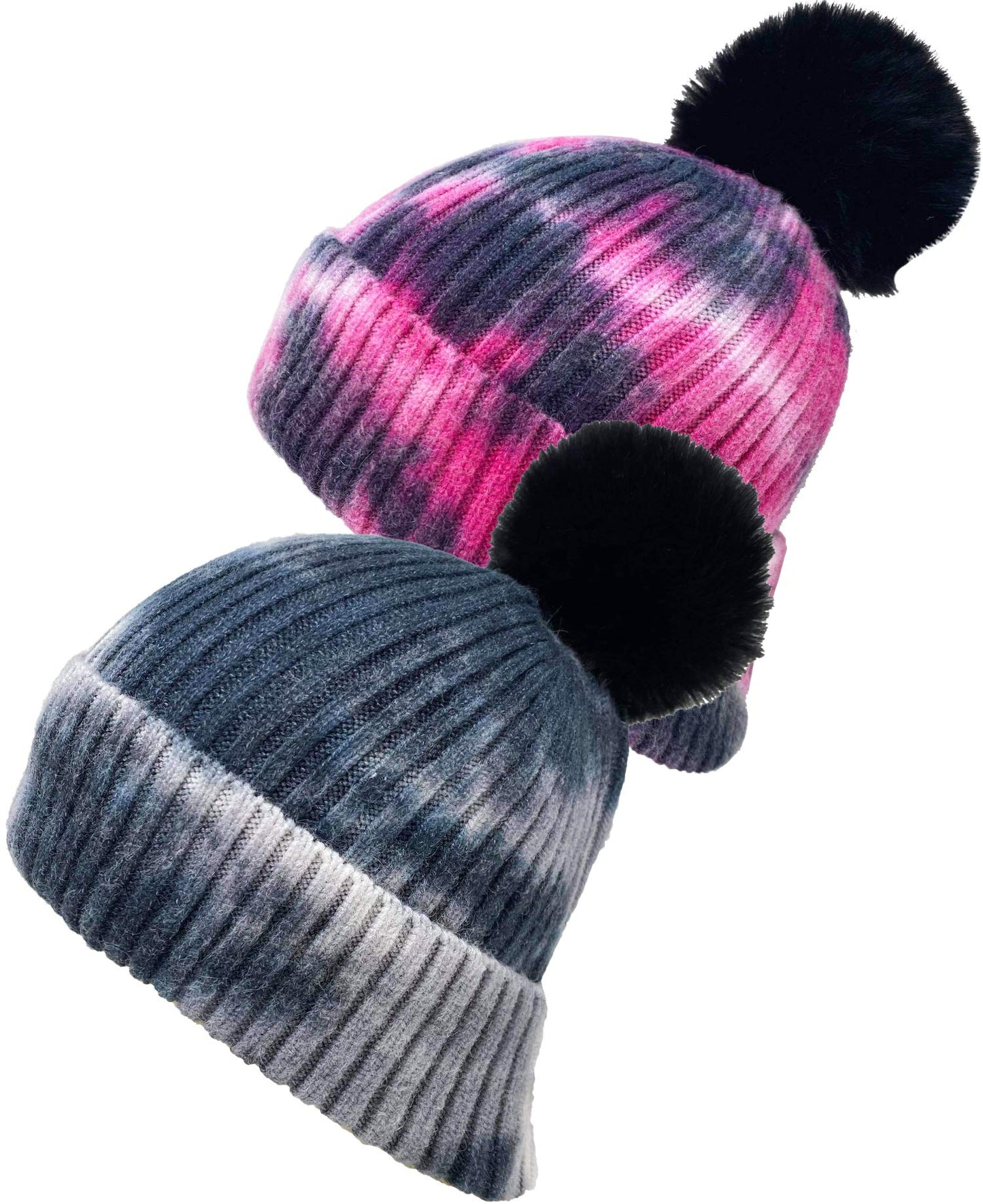 Tie Dye Pom Beanie by Funky Junque