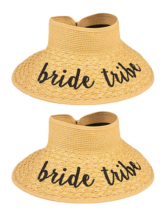 Funky Junque Women’s Straw Roll Up Sun Visor