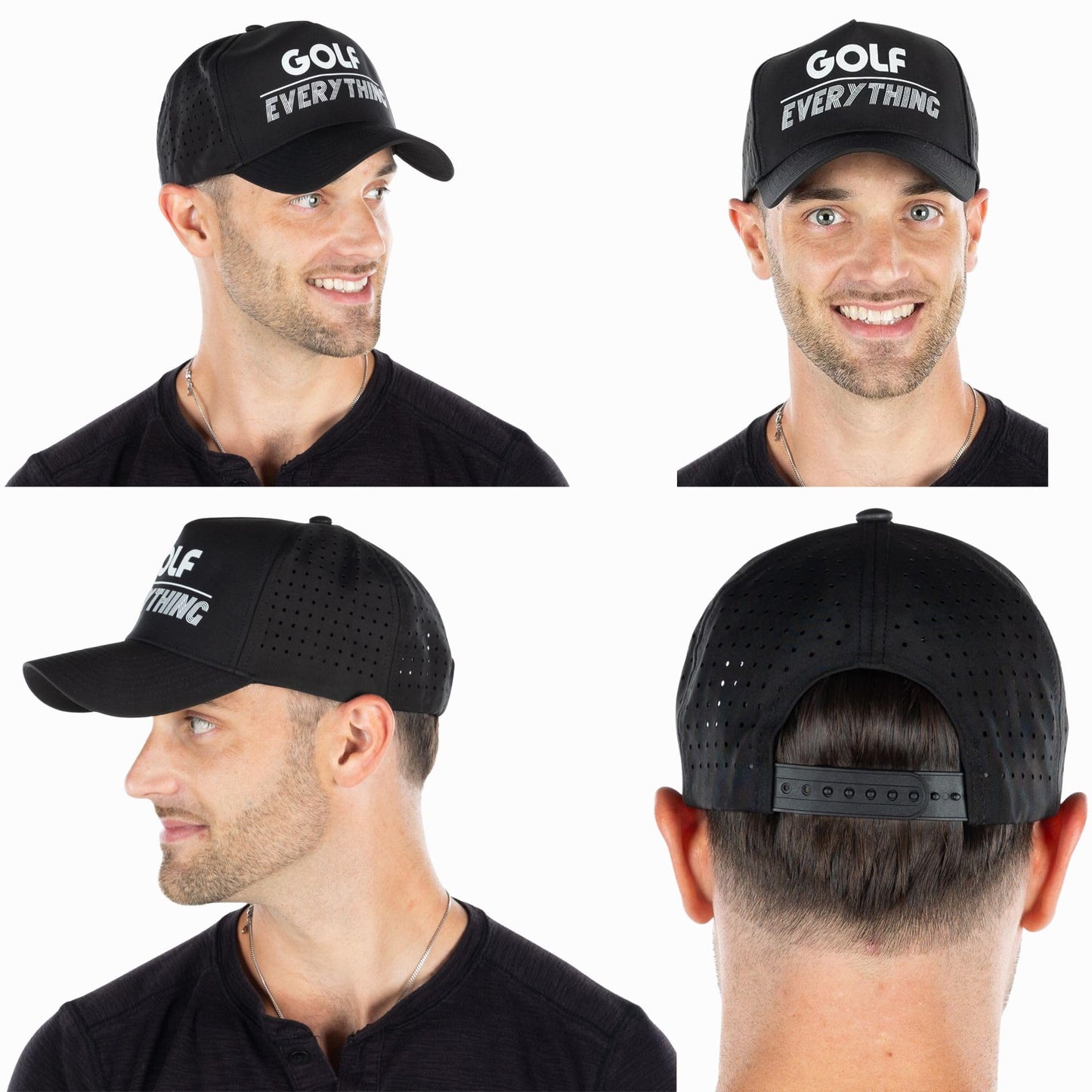Solid Laser Cut Golf Cap by Funky Junque