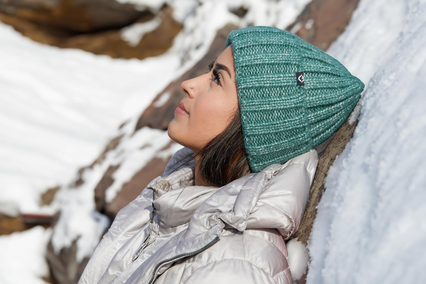 Wool Blend Ribbed Beanie by Funky Junque