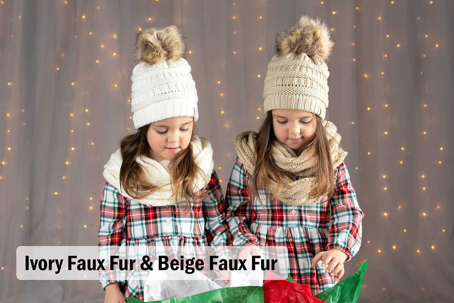 Kids Beanie & Infinity Scarf Matching Set by Funky Junque