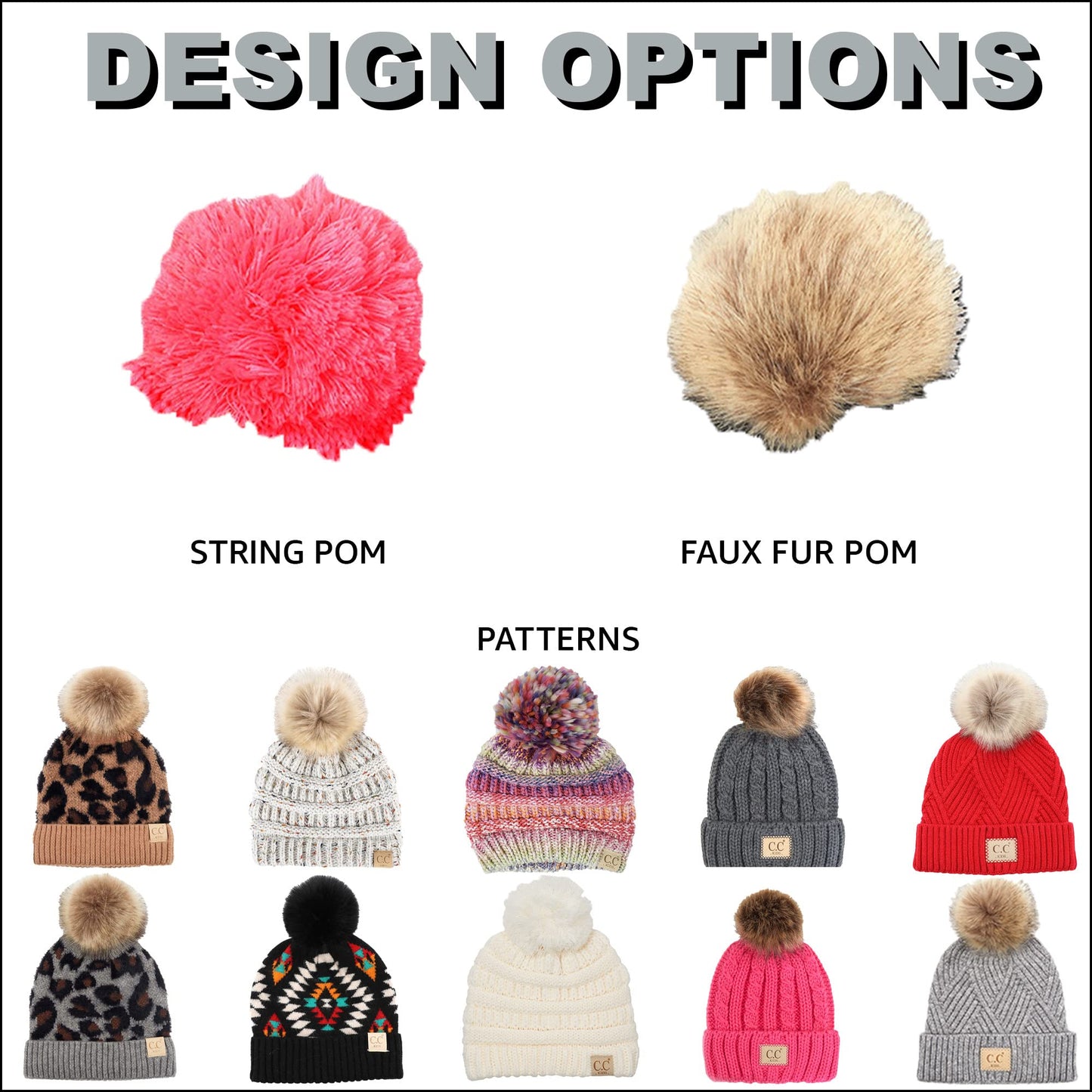 Kids Pom Beanie by Funky Junque
