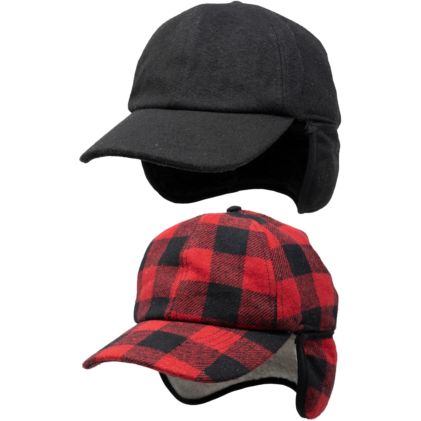 Wool Sherpa Lined Earflap Trapper Hats by Funky Junque
