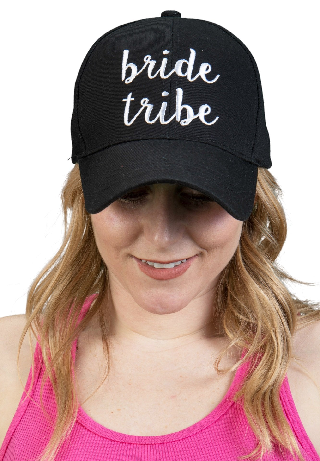 Bride & Bride Tribe Cursive Embroidered Cap by Funky Junque