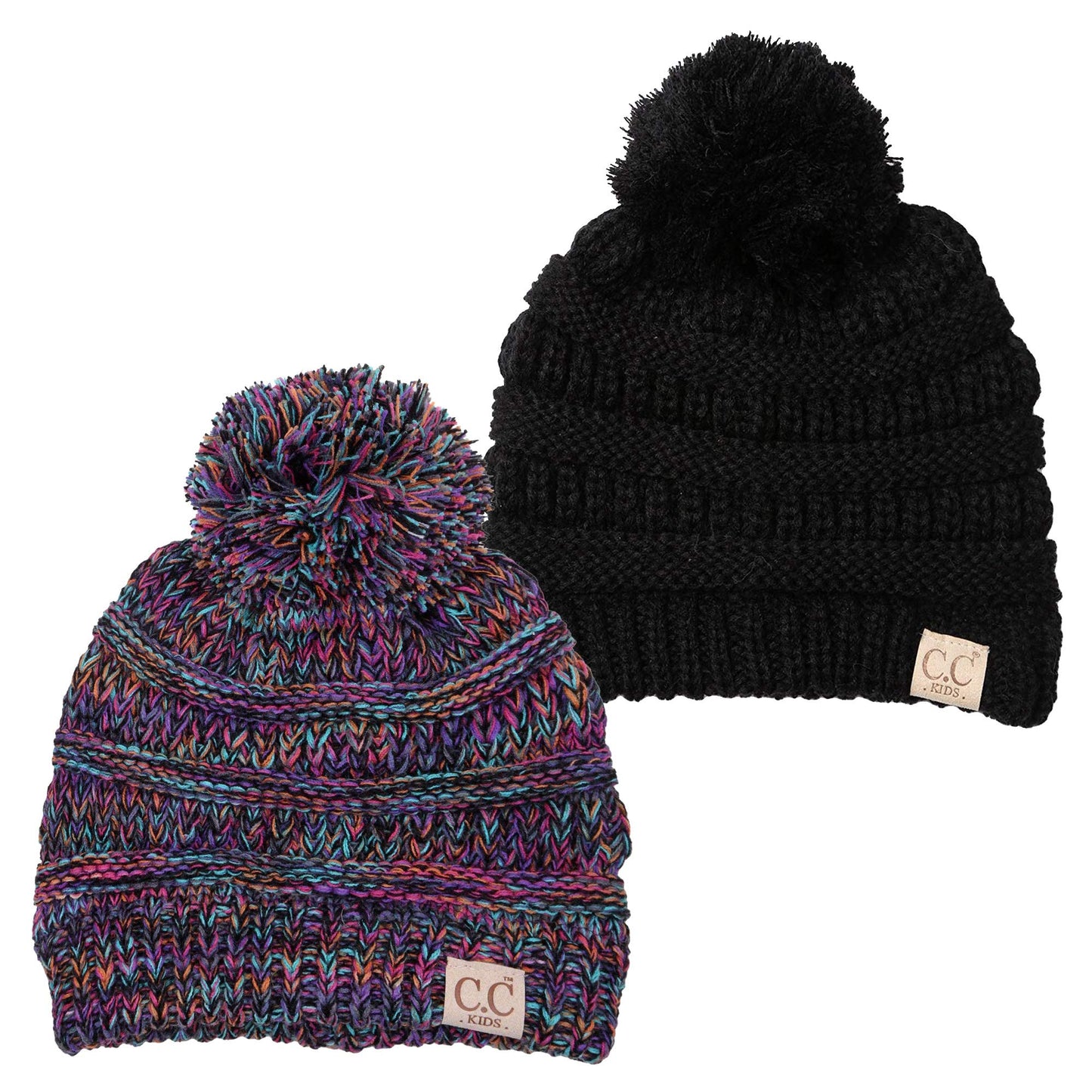 Kids Pom Beanie by Funky Junque