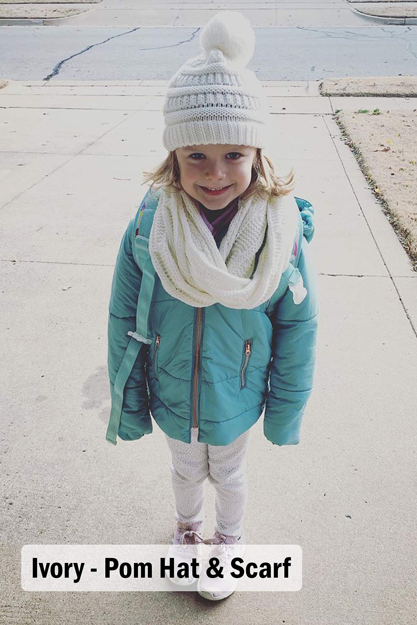 Kids Beanie & Infinity Scarf Matching Set by Funky Junque