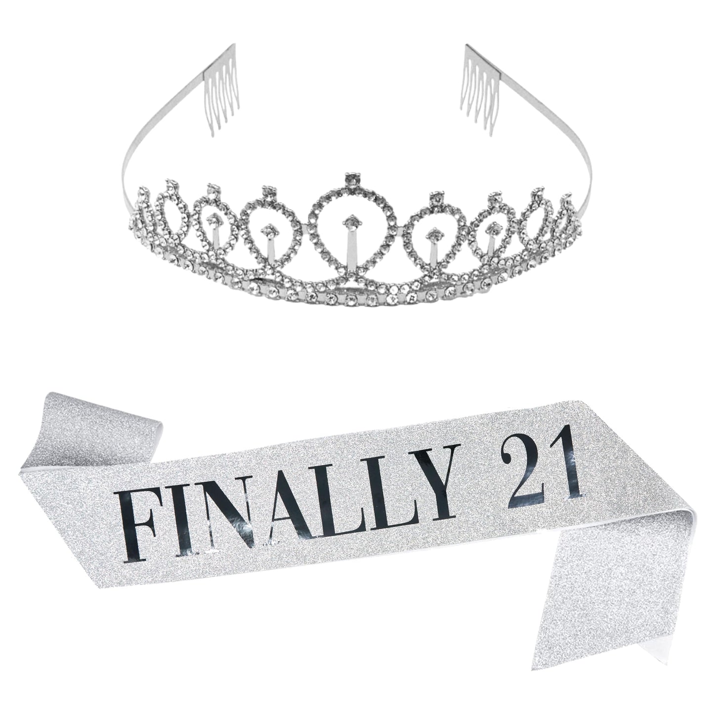 Birthday Tiara & Sash Set by Funky Junque