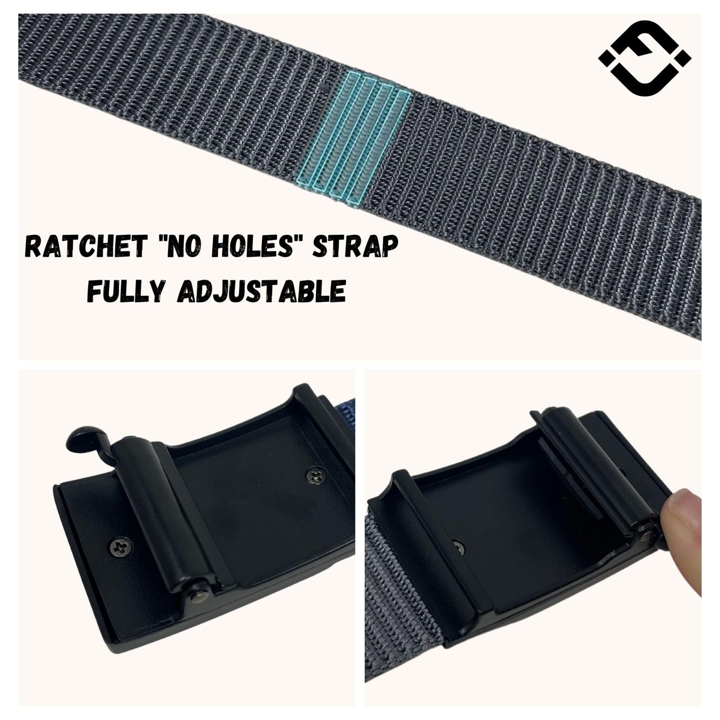 Nylon Web Ratchet Belt by Funky Junque