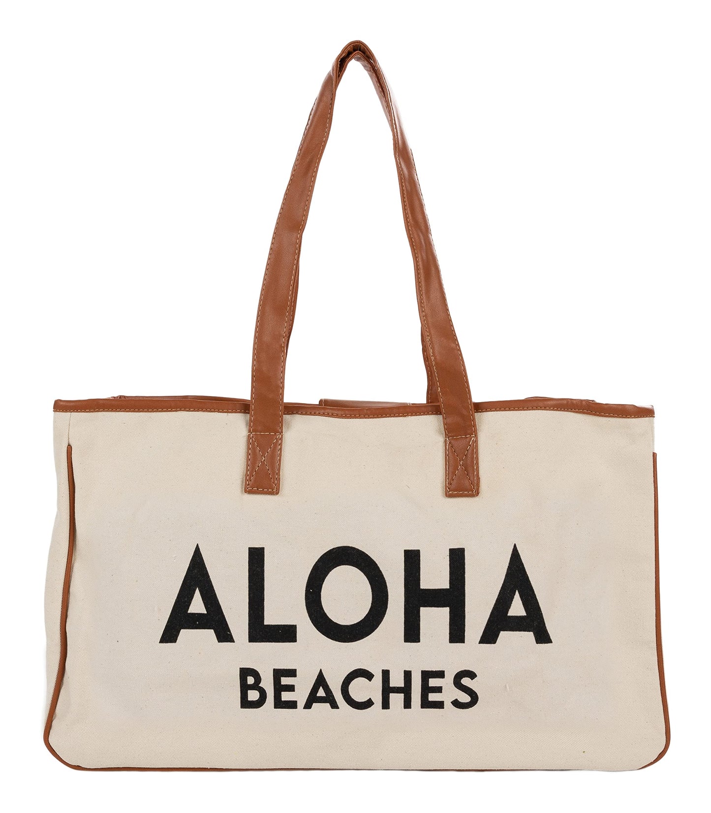 Oversized Constructed Canvas Cotton Tote Bag by Funky Junque