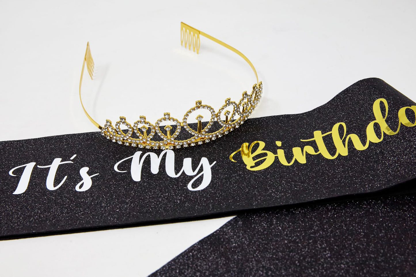 Birthday Tiara & Sash Set by Funky Junque