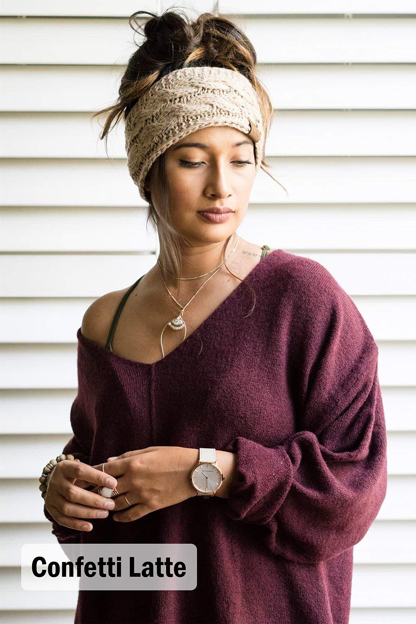 Funky Junque Women's Cable Knit Headbands