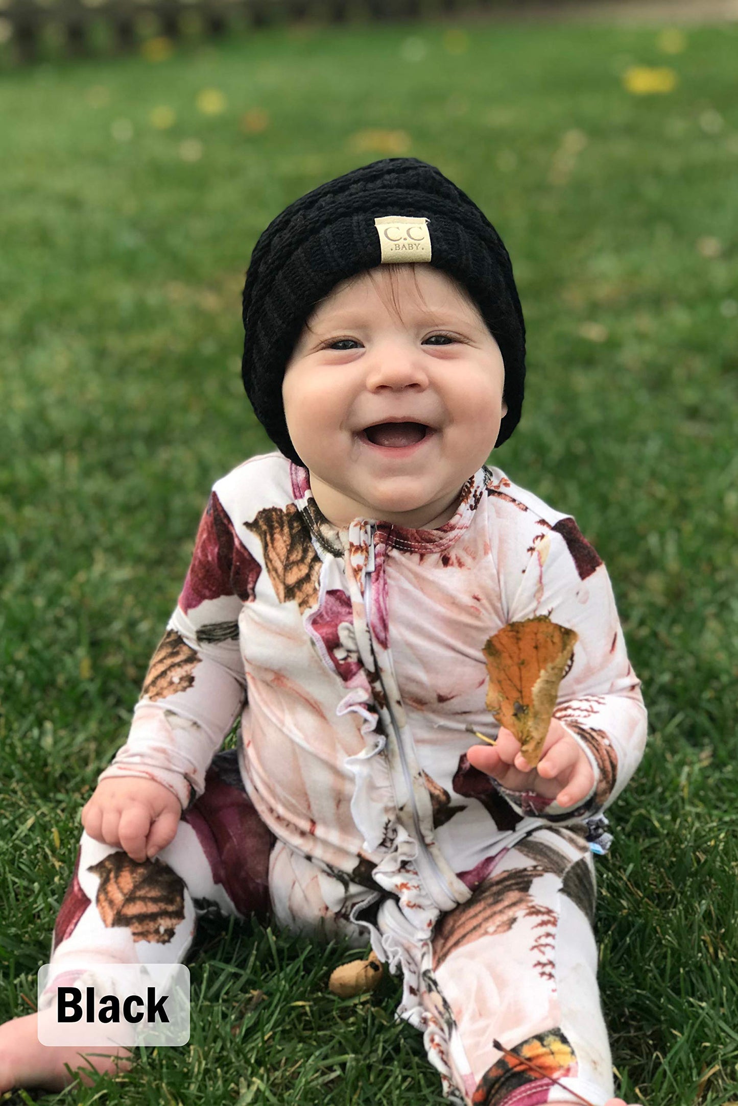 Ribbed Knit Baby Beanie by Funky Junque