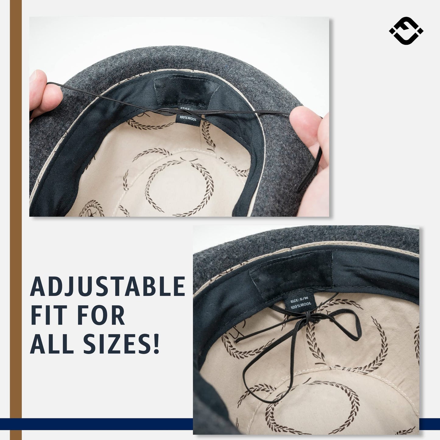 Short Brim Wool Fedora by Funky Junque