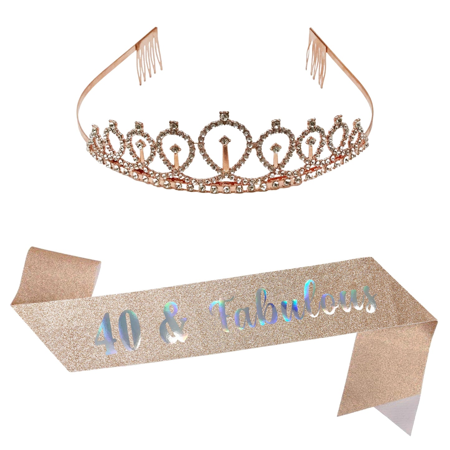 Birthday Tiara & Sash Set by Funky Junque